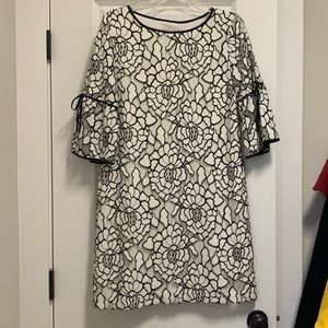 Black and White floral lace dress never worn